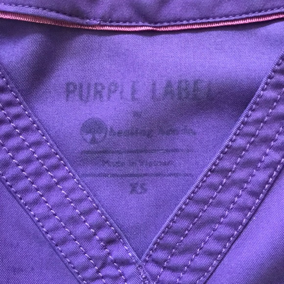 Purple Label Healing Hands scrub top - Picture 2 of 3